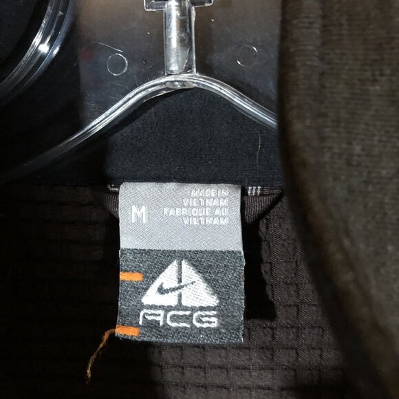 Nike ACG Therma Fit Athletic Full Zip Brown Wool Blend Jacket Womens Size Medium - Picture 6 of 11